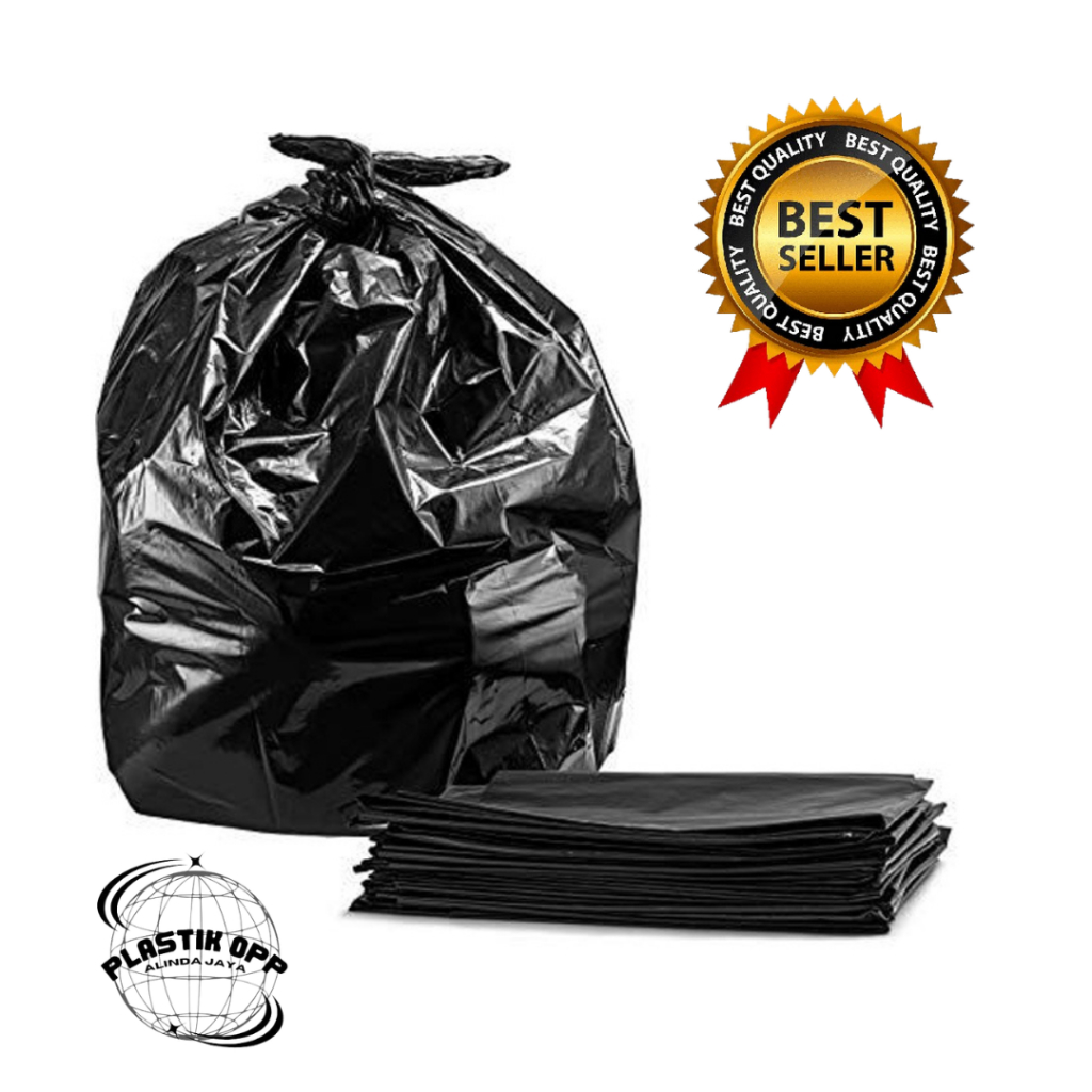 Jual PLASTIK SAMPAH JUMBO 100 x 120 cm / KANTONG PLASTIK SAMPAH HITAM