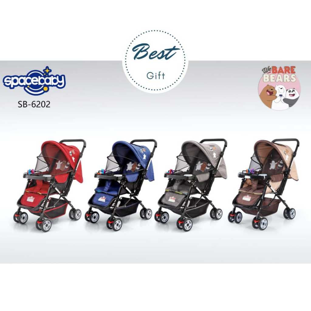 Jual Baby Stroller Sb 6202 Reversible Stir Spacebaby Shopee Indonesia