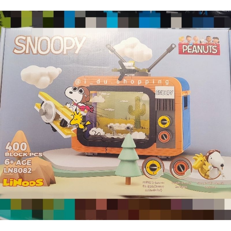 Jual SNOOPY PEANUTS ORIGINAL Linoos building blocks bukan Lego (bricks ...