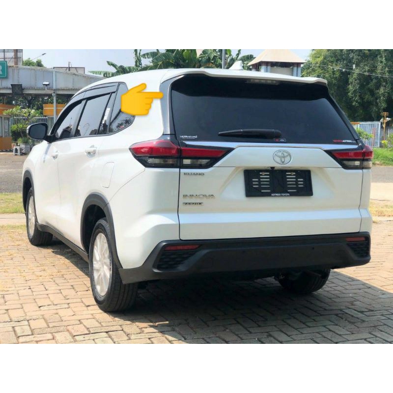 Jual Moulding Spoiler qaurter belakang samping pintu kaca bagasi innova ...