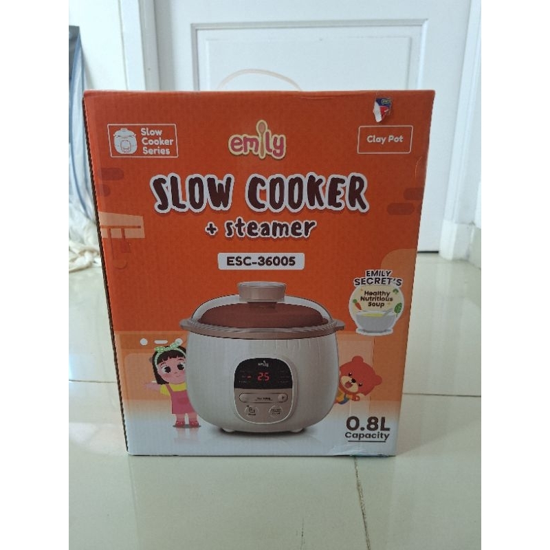 Jual Emily Slow Cooker + Steamer 0.8L Shopee Indonesia