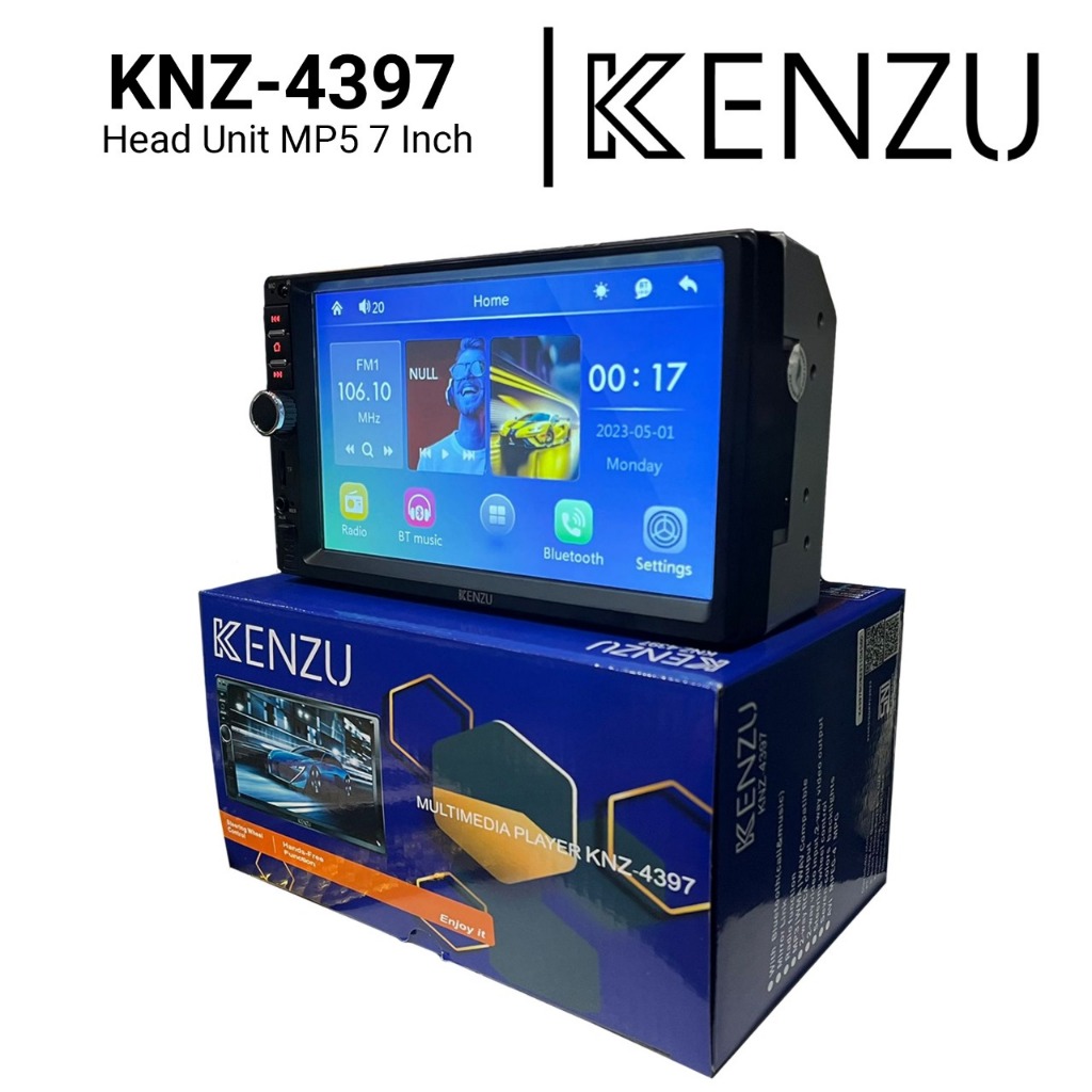Head Unit Double DIN MP5 KENZU 7/9/10 INCI Car Audio Bluetooth Radio