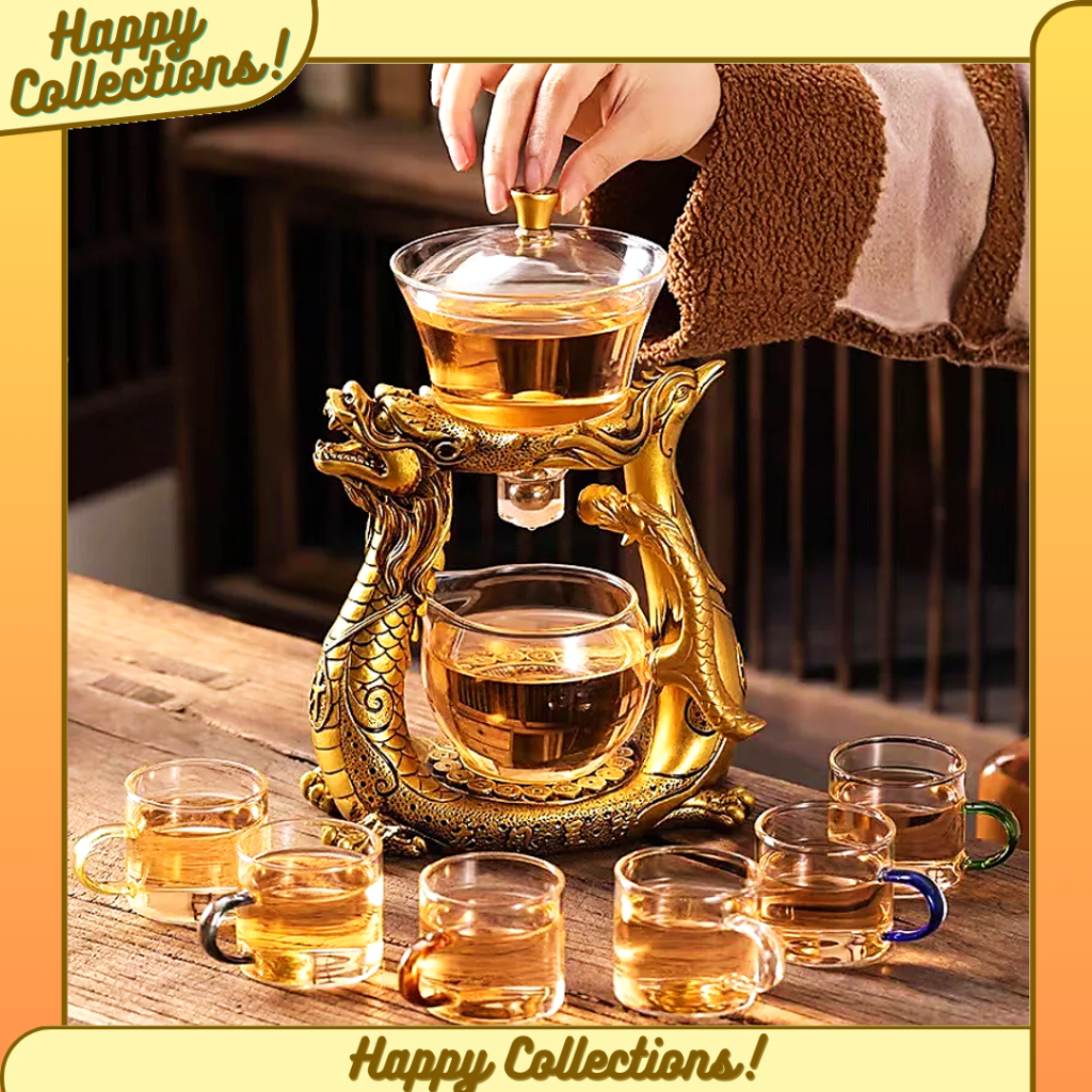 Jual HC - GOLD DRAGON TEA SET MEWAH / HAMPERS IMLEK SET TEH / TAHUN ...