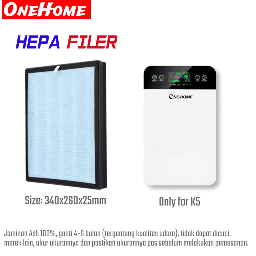 Jual ONE HOME Air Purifier Filter Replacement Penyaring Pembersih Udara