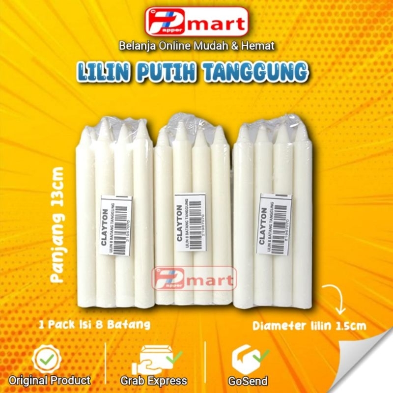 Jual Lilin Lampu Mati Lilin Putih Tanggung Lilin Putih Polos