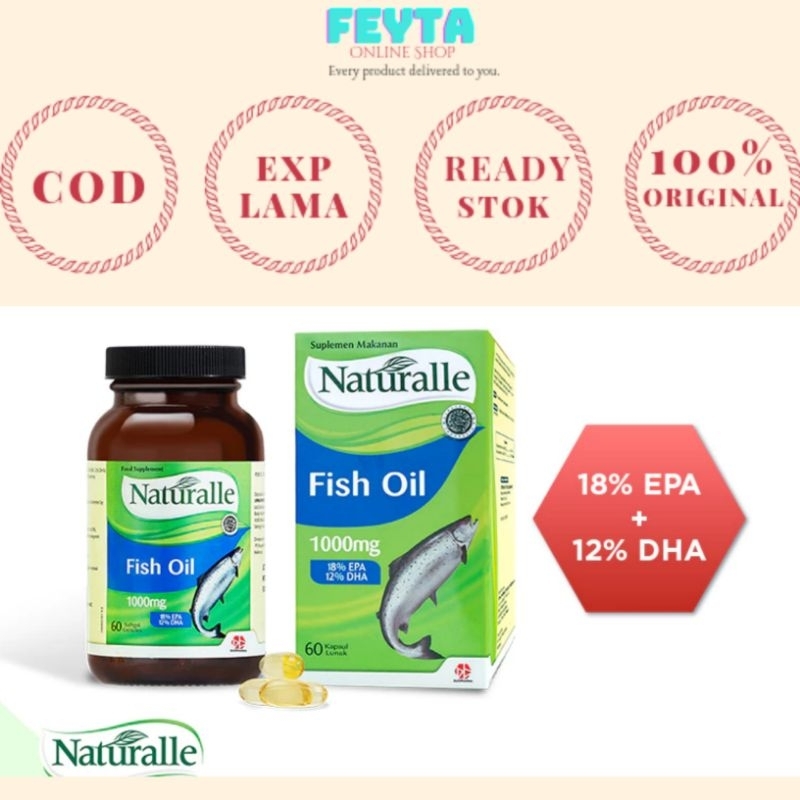 Jual Naturalle fish oil, minyak ikan omega 3 1000mg Shopee Indonesia