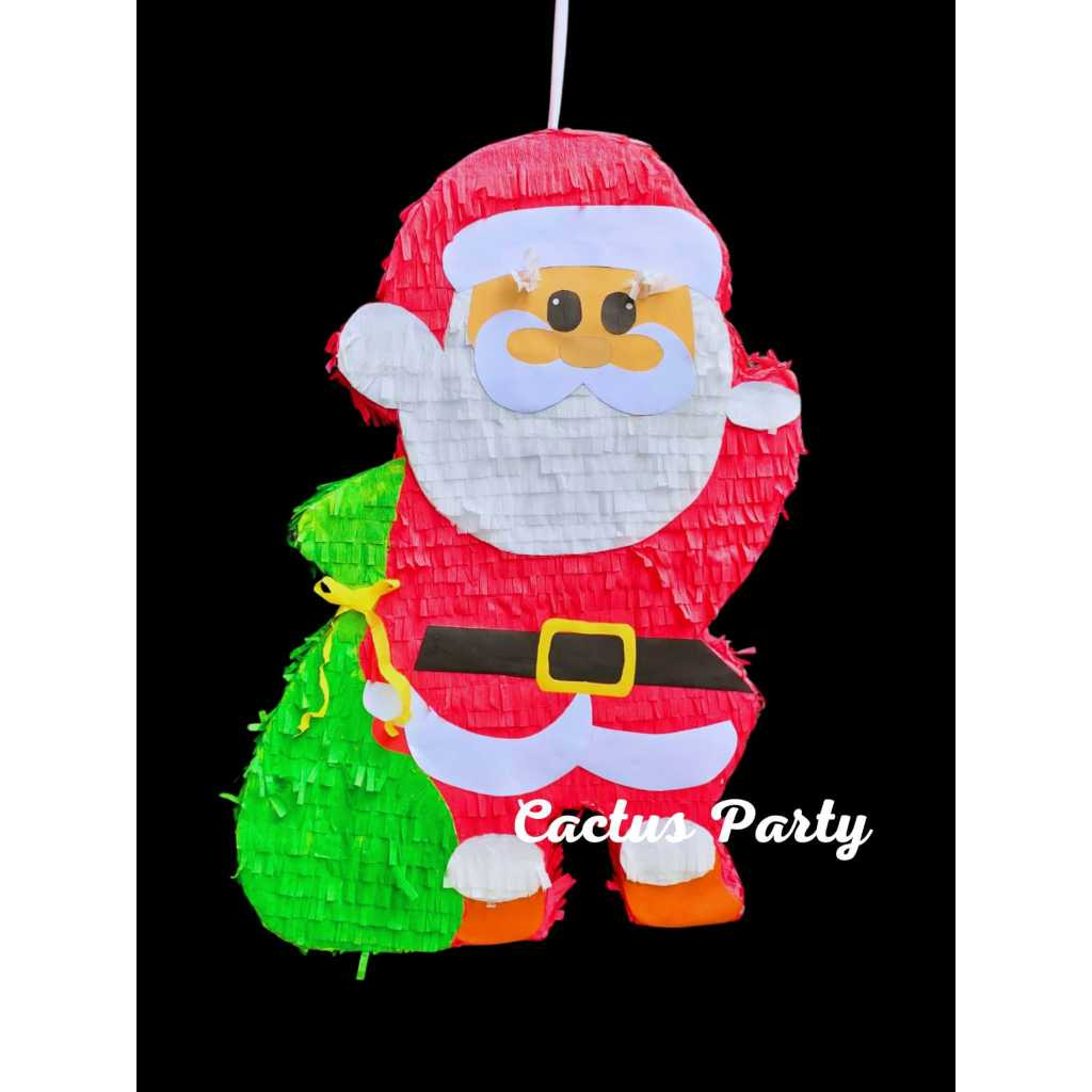 Jual Pinata Pukul/Pinata Tarik Karakter Tema Natal Motif Santa Claus ...