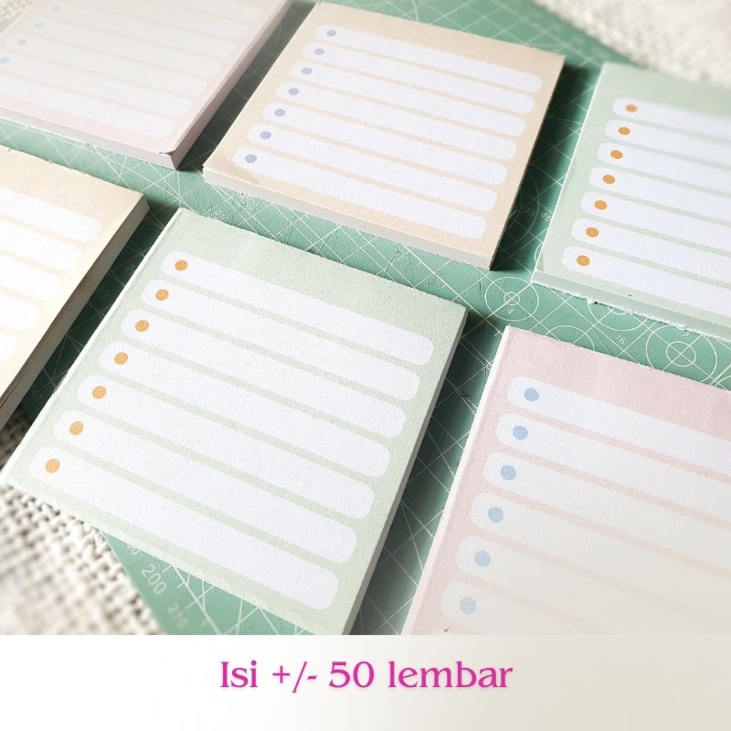 Jual non-sticky notes / memo mini to-do-list | Shopee Indonesia