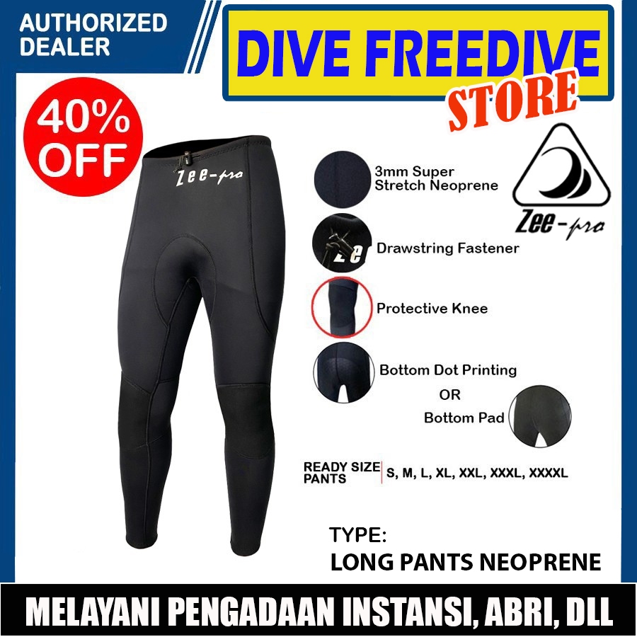 Jual Long Pants Zeepro High Stretch CR Neoprene 3mm Celana Panjang