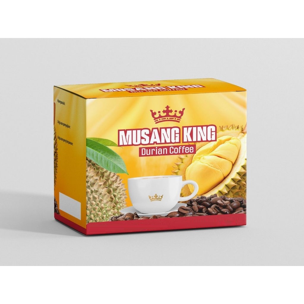 Jual KOPI DURIAN MUSANG KING BOX 10 Sachet Kopi Instan Rasa Durian