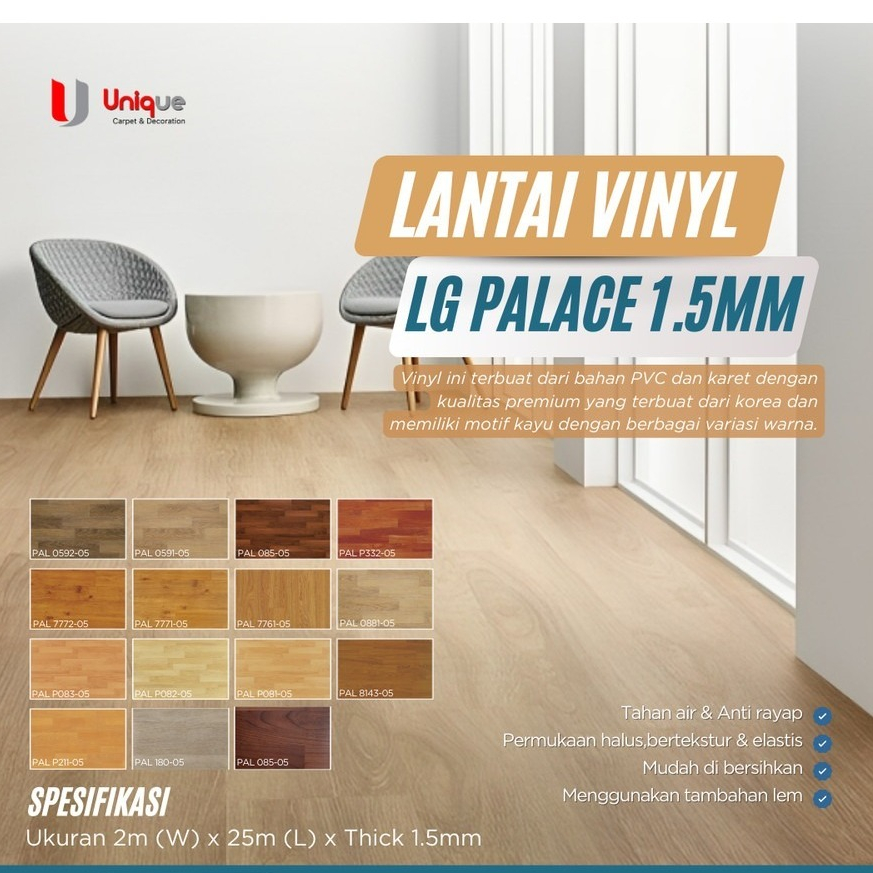 Jual Vinyl Roll Lg Palace Karpet Lantai Vinyl Motif Kayu Tebal Mm