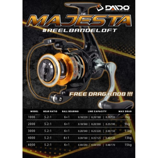 Daido ANTELOPE SPINNING REEL 1000~6000 POWER HANDLE