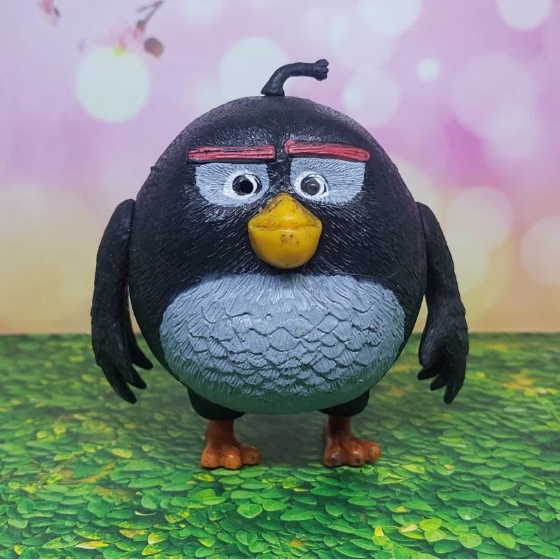 Jual Figure angry bird hitam, angry bird pink, angry bird kuning happy
