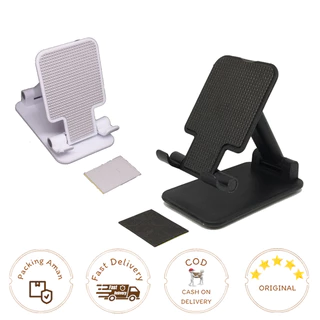 Holder Hp Meja Lipat Universal Hitam Putih