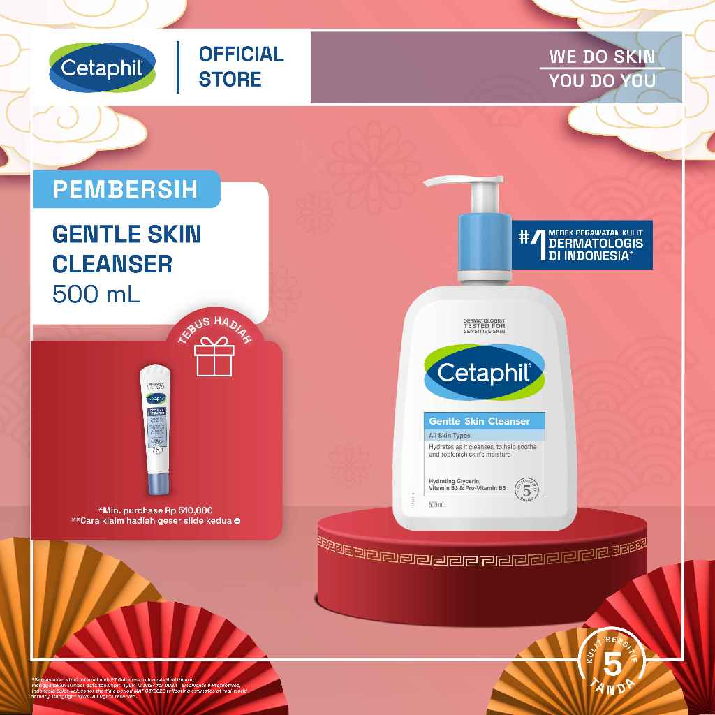 Jual Cetaphil Gentle Skin Cleanser 500ml Dengan Propylene Glycol Sabun