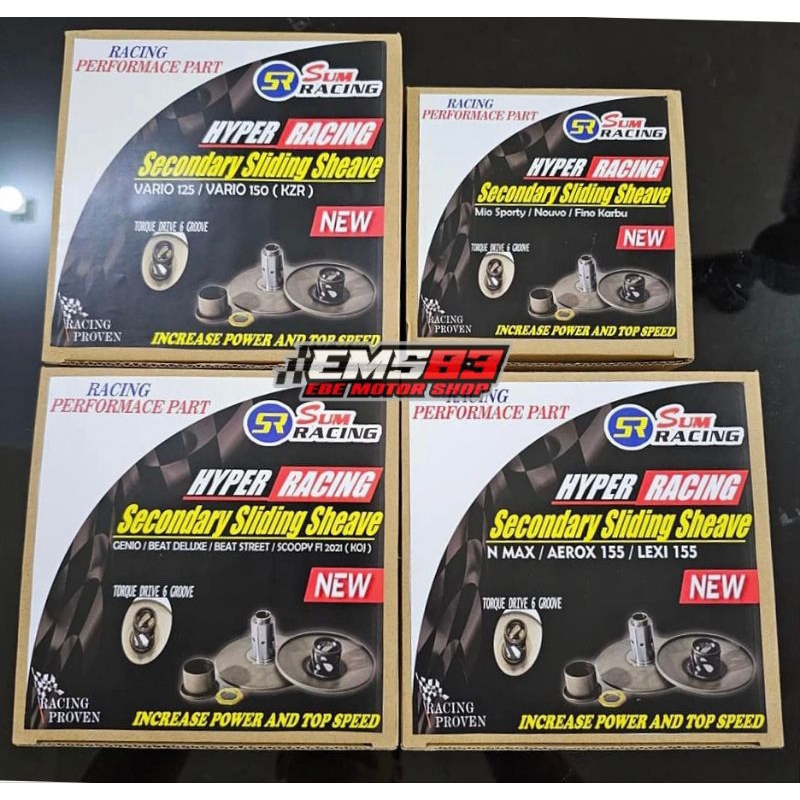 Jual sliding sheave Sum Racing Nmax Aerox 155 lexi Mio karbu M3 Z S 125 ...