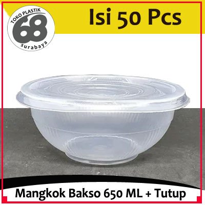 Mangkok Bakso / Es Campur 650 ml Plus Tutup