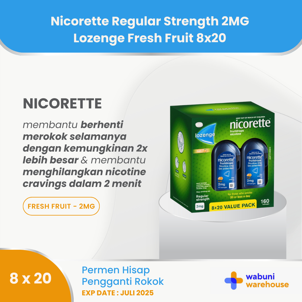 Jual Permen Hisap Pengganti Rokok - Nicorette reguler strength 2mg ...