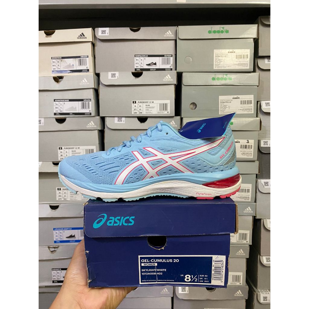 Asics Gel Cumulus 20 Skylight White 1012A008 402 Women s Shoes Original