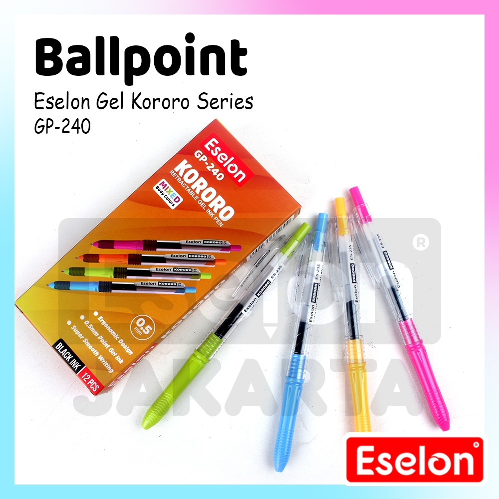 Jual Es Jkt Pak Pulpen Gel Cetek Eselon Mm Pcs Pulpen Gp Kororo Shopee Indonesia