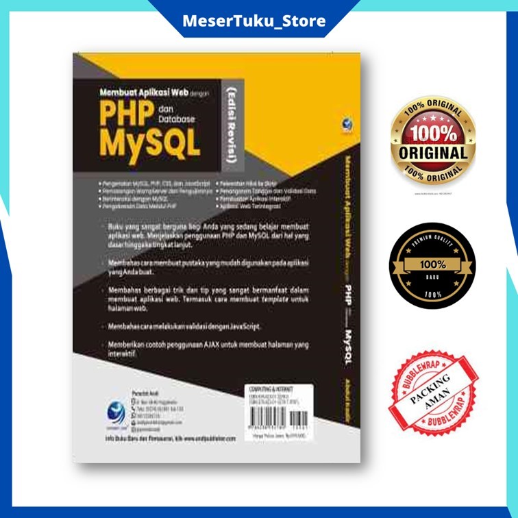 Jual buku - Membuat Aplikasi Web Dengan PHP dan Database MYSQL (Edisi ...