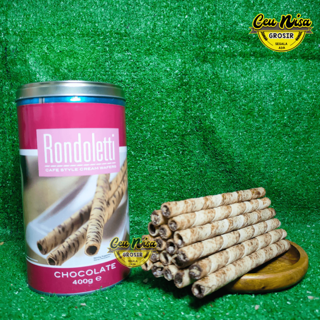 Jual Rondoletti wafer roll premium 400 gr/ astor rondoletti kaleng ...