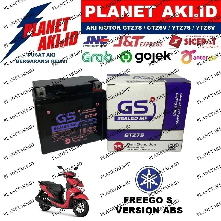 Jual Aki Motor Yamaha Freego S ABS Version GTZ7S Accu Kering MF