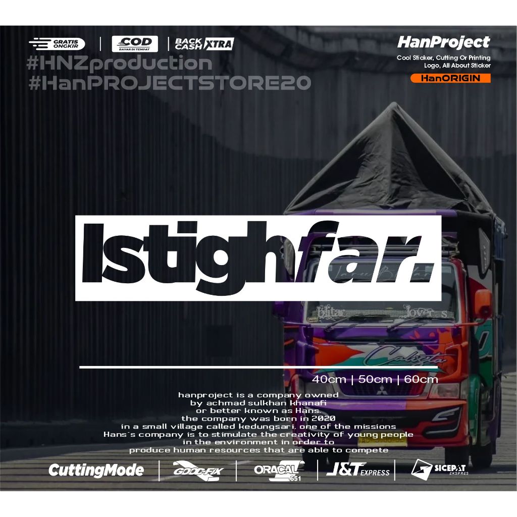 Jual STICKER CUTTING ISTIGHFAR ORIGINAL PRODUCY BY HANPROJECTSTORE ...