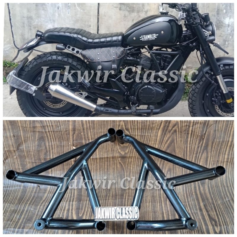 Jual Engine Guard pelindung mesin motor custom japstyle Megapro Shopee Indonesia