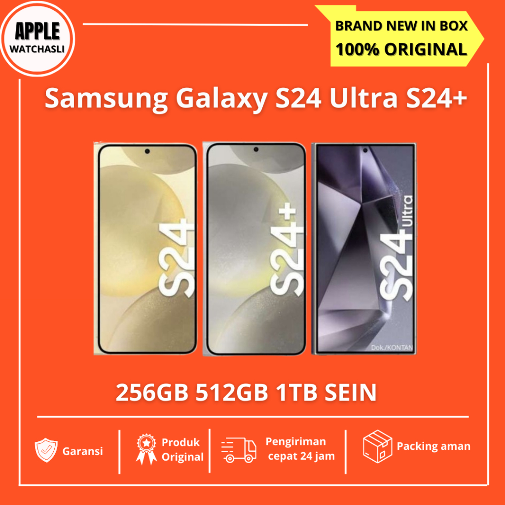 Jual (RESMI) Samsung Galaxy S24 Ultra S24+ Plus S24 256GB 512GB 1TB