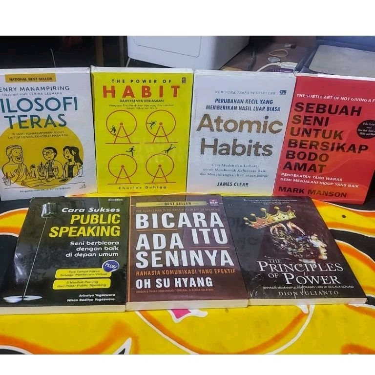 Jual Paket 7 Buku Motivasi The Principles Of Power Filosofi Teras