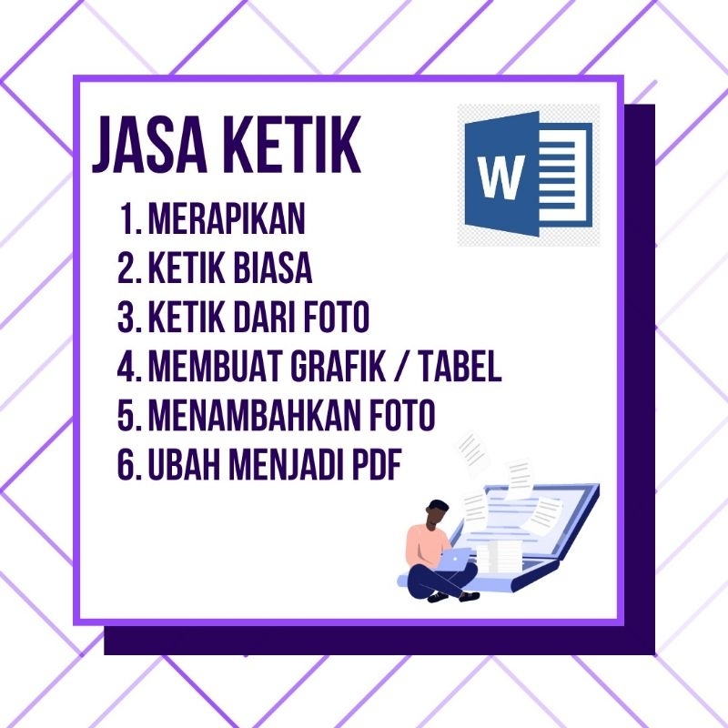 Jual jasa ketik ms word jasa ketik dari foto ketik grafik dan tabel