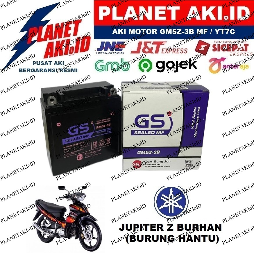 Jual Aki Motor Yamaha Jupiter Z Burhan GM5Z3B Accu Kering MF | Shopee