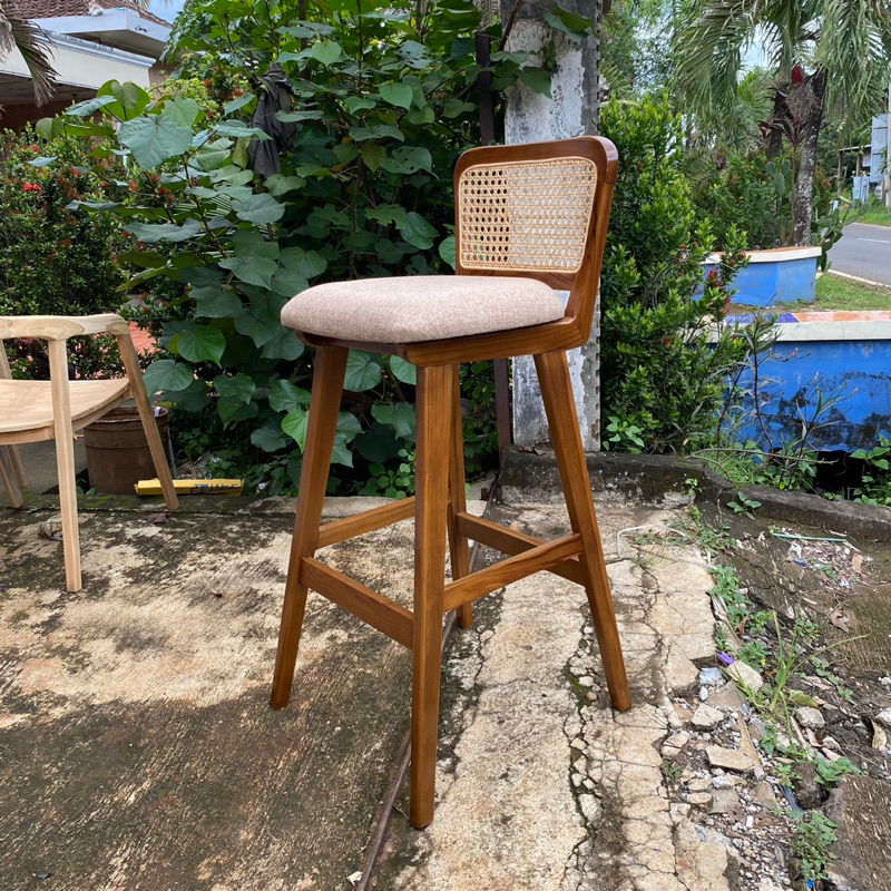 Jual kursi cafe rotan kursi bar rotan kursi ropan rotan cafe bar ...