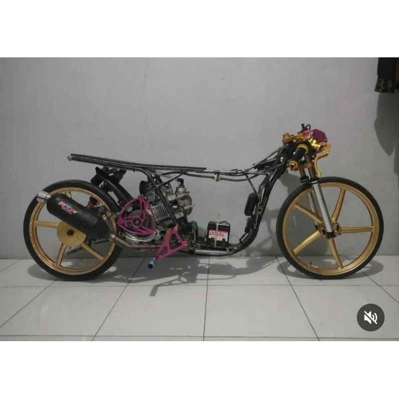 Jual frame kerangka sasis batangan rangka drag mio 210m 500m 1000m