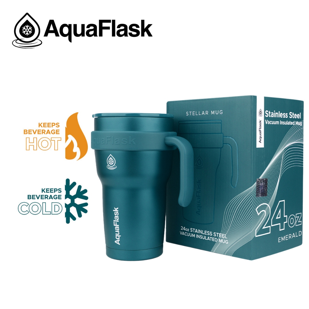 Aquaflask 415ml Travel Mug Jet Black AF-R83