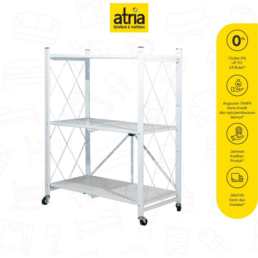 Jual Atria Rak Besi Lipat Multifungsi Cherson | Shopee Indonesia