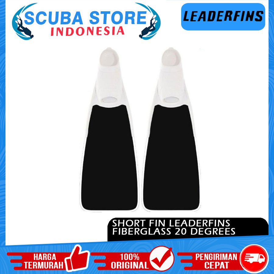 Jual Short Fin Leaderfins Fiberglass Black Fins Kaki Katak Selam BFins