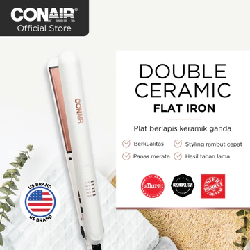 Conair Catokan Pelurus Rambut Double Ceramic 2 5cm