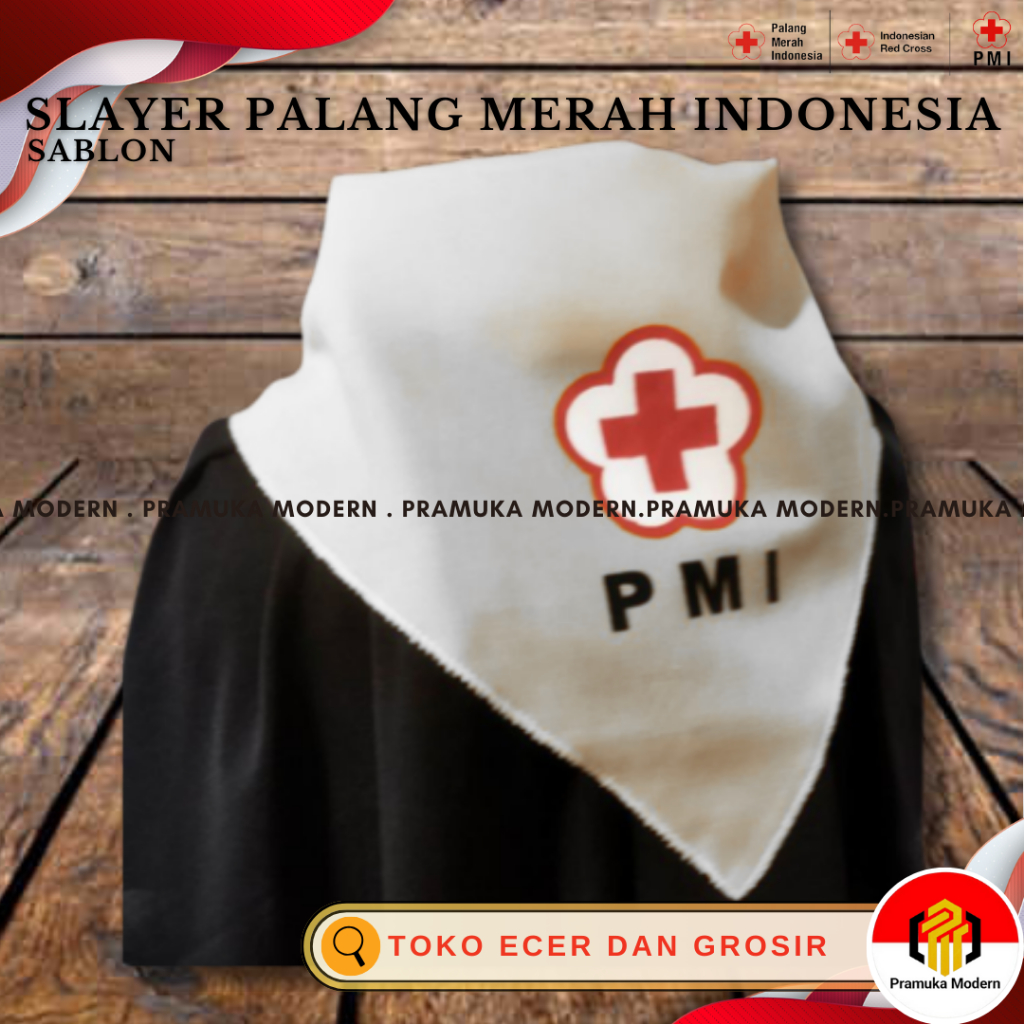 Jual Syal slayer PMI palang merah Indonesia lengkap murah (bijian ...