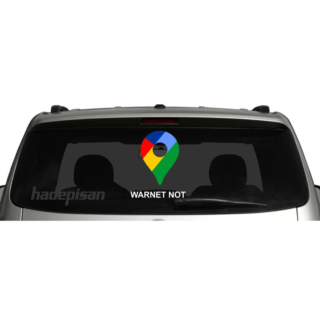 Jual Stiker Cutting Sticker Kaca Mobil google Maps Rumah Toko Alamat ...