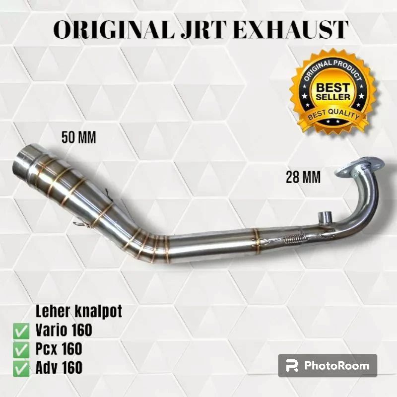 Jual PIPA LEHER KNALPOT VARIO 160/PCX 160 POSTEP STANDAR INLET50/38MM ...
