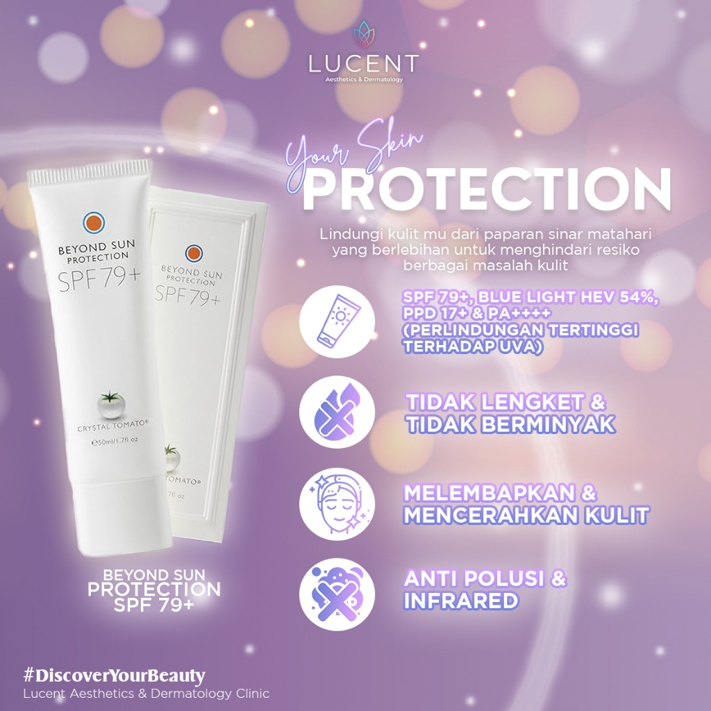 Jual Sun Screen Beyond Sun Protection SPF 79+ 50ml Crystal Tomato