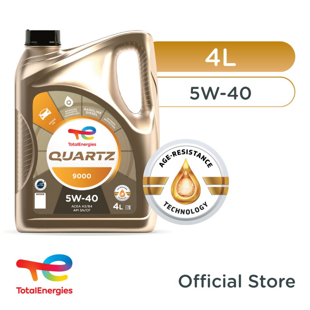 Jual TotalEnergies - Quartz 9000 5W-40 SN/CF Oli Mesin Mobil 4L ...