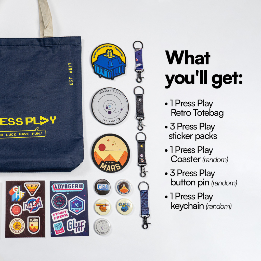 Jual Press Play Official Merchandise Pack Bundle Souvenir | Shopee ...