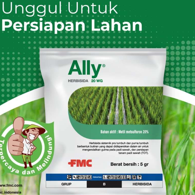 Jual Herbisida ALLY 20 WG 5gram - Racun Rumput Sistemik Padi | Shopee ...