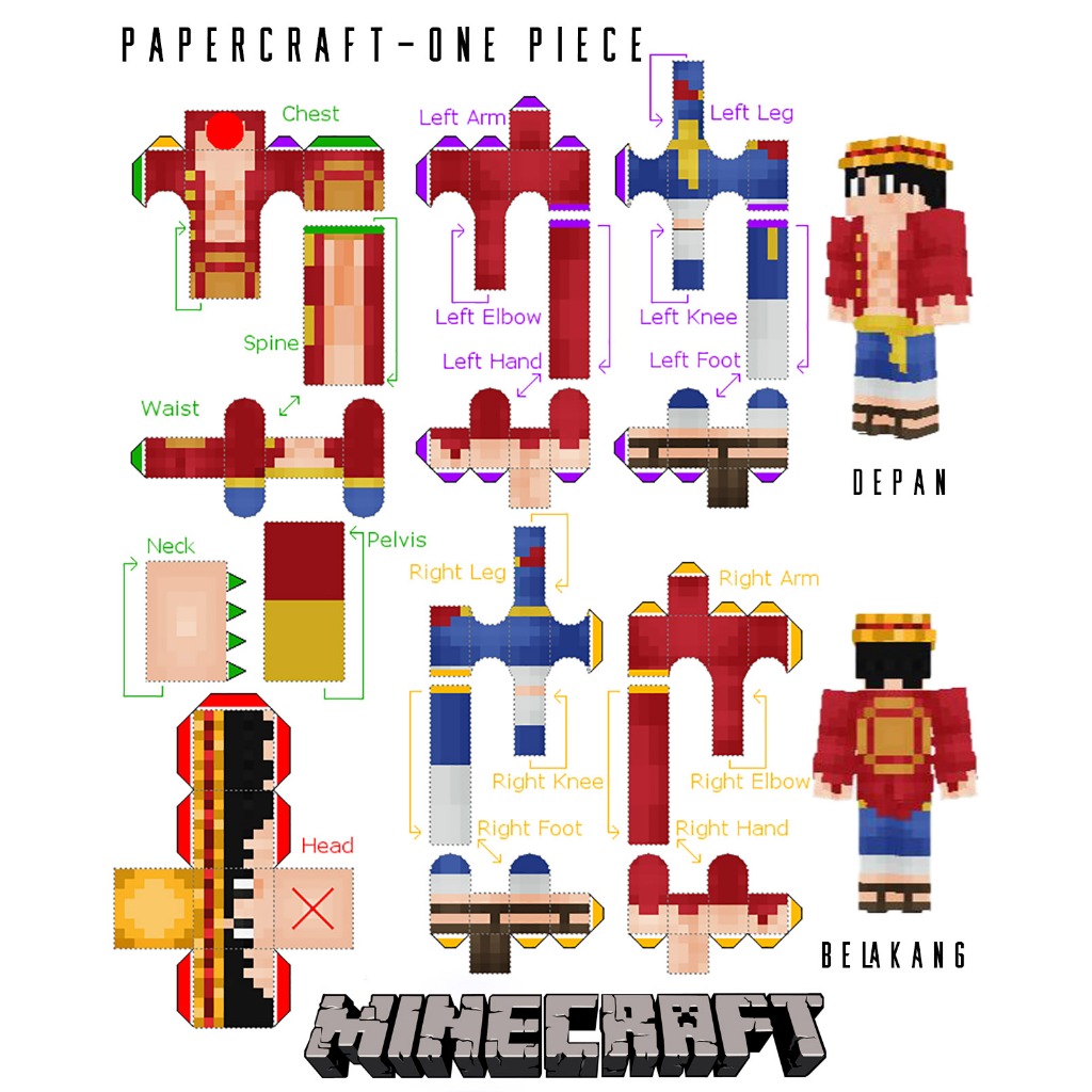 Jual Papercraft Karakter One Piece Kreativitas Anak Shopee Indonesia