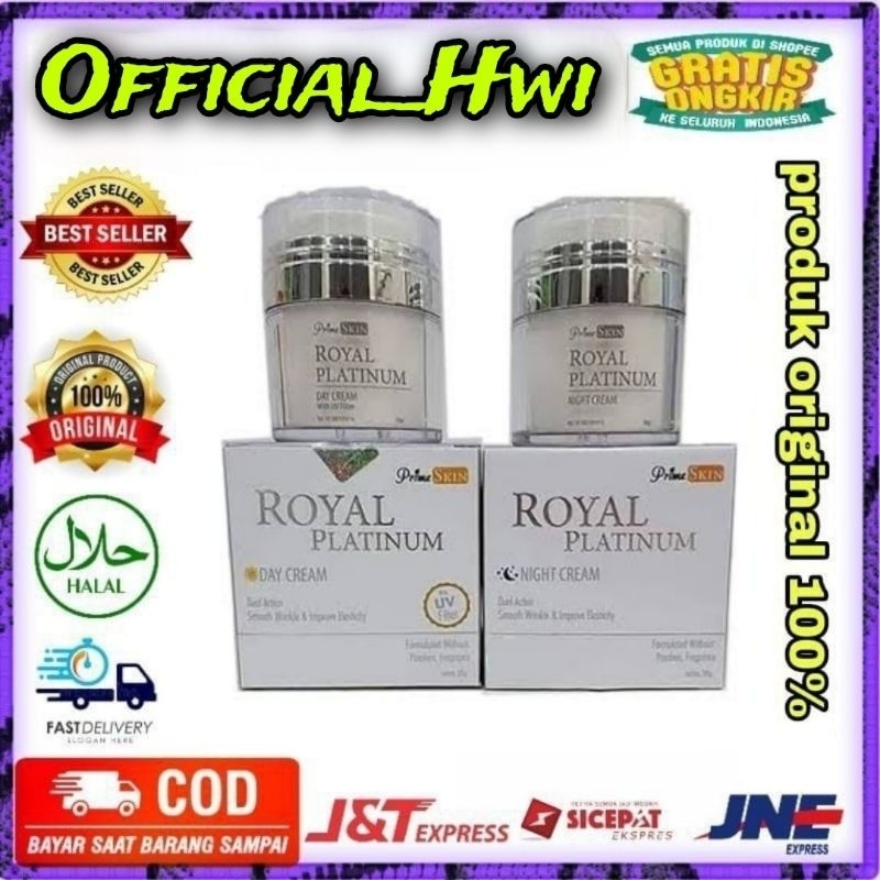 Jual ROYAL PLATINUM anti anging Day & Night Cream series asli original ...