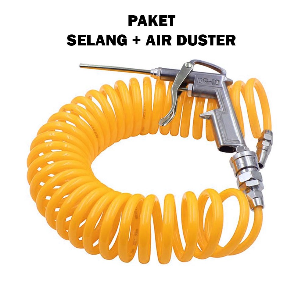 Jual Paket Selang Kompresor Dan Selang Kompresor Aat Meter Paket Air Duster Orange Semprotan