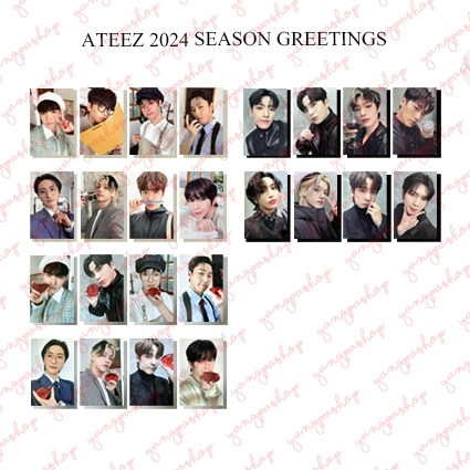 Jual [PO / SET] ATEEZ 2024 SEASON GREETING ATZZ PHOTOCARD FAN MADE ...